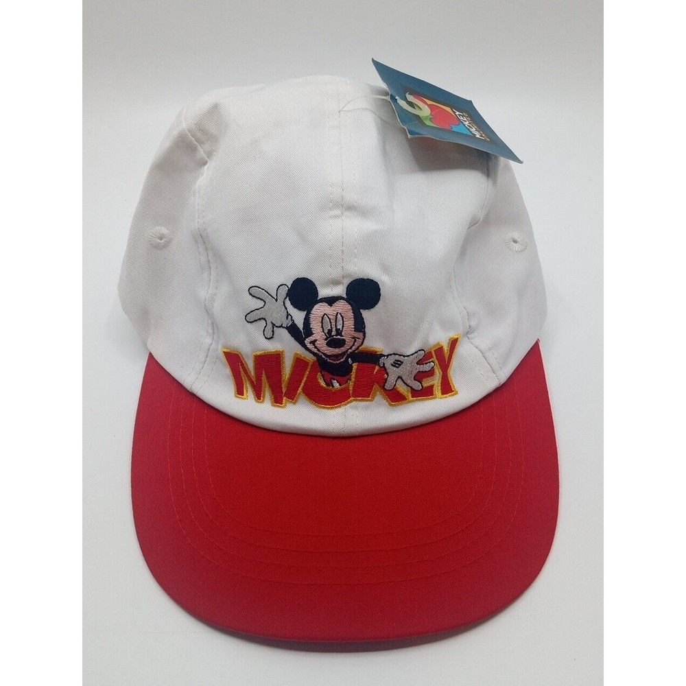 Vintage Mickey Unlimited Embroidered Mickey Mouse Strech Fit Hat Cap - New NWT